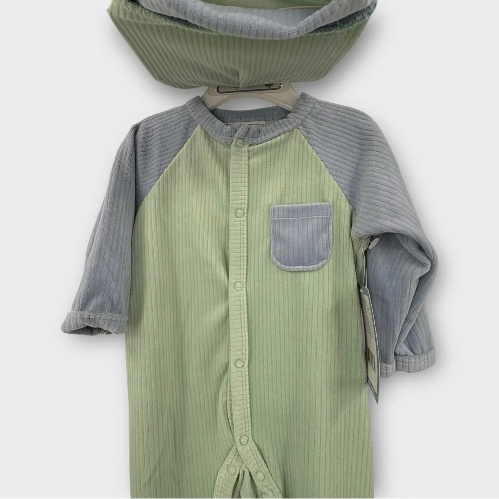 First Impressions 3-Piece Gown & Sleeper Set Bundle Infant Baby Boy SZ 6-9M NWT